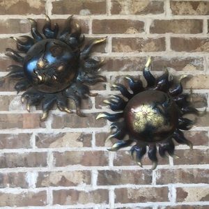 Large Metal Sun Wall Art